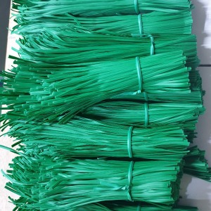 전선끈 녹색/적색-10cm 절단 -약 500개 /칼라타이 녹색끈/적색끈